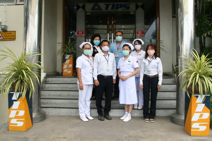 TIPS donated blood to the Thai Red Cross Society