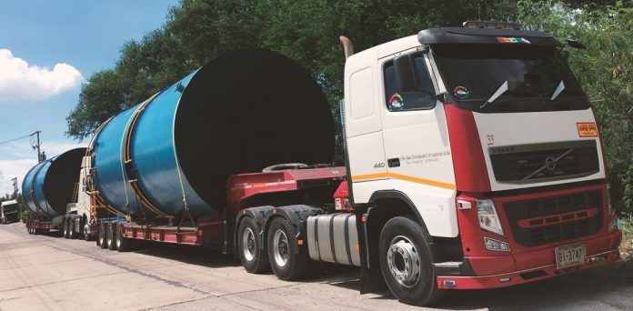 truck Rhenus Thailand Completes Cross-border Project Move to Laos