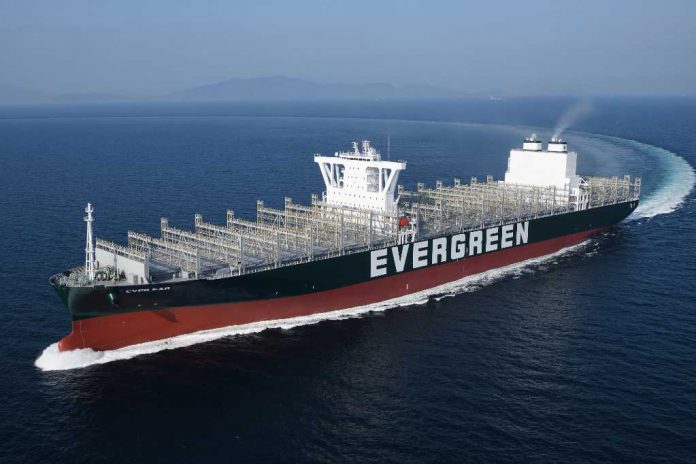 Evergreen Takes Delivery of Two More 12,000 TEU Ships The newbuildings will be used to upgrade the line’s Trans-Pacific services 1