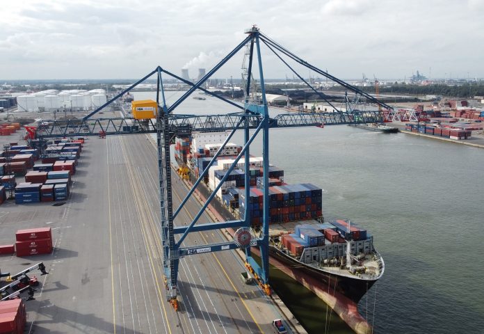 Antwerp Container Terminal Readies for Two Liebherr Ship to Shore Cranes Antwerp Container Terminal Readies for Two Liebherr Ship to Shore Cranes