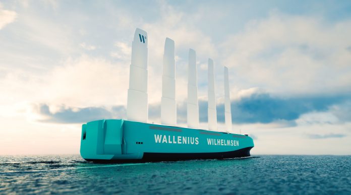 Wallenius Wilhelmsen Showcases First Full-scale Wind-powered RoRo Ship Wallenius Wilhelmsen Showcases First Full-scale Wind-powered RoRo Ship
