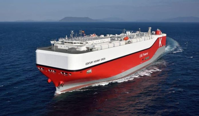 K-Line-Next-generation-Environmentally-Friendly-Car-Carrier-Fueled-by-LNG-Century-Highway-Green